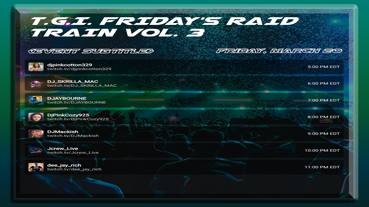 T.G.I. FRIDAY'S RAID TRAIN Vol. 3
