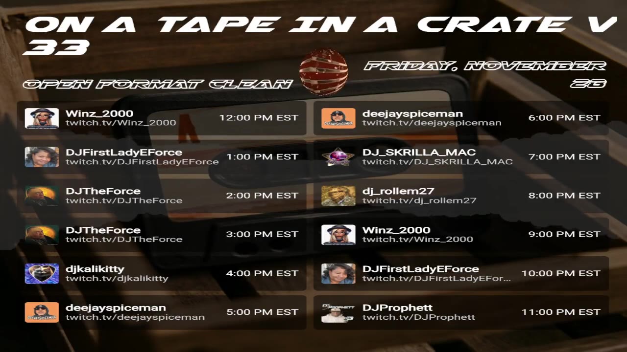 ON A TAPE IN A CRATE VOL 33 RAID TRAIN  ON TWITCH