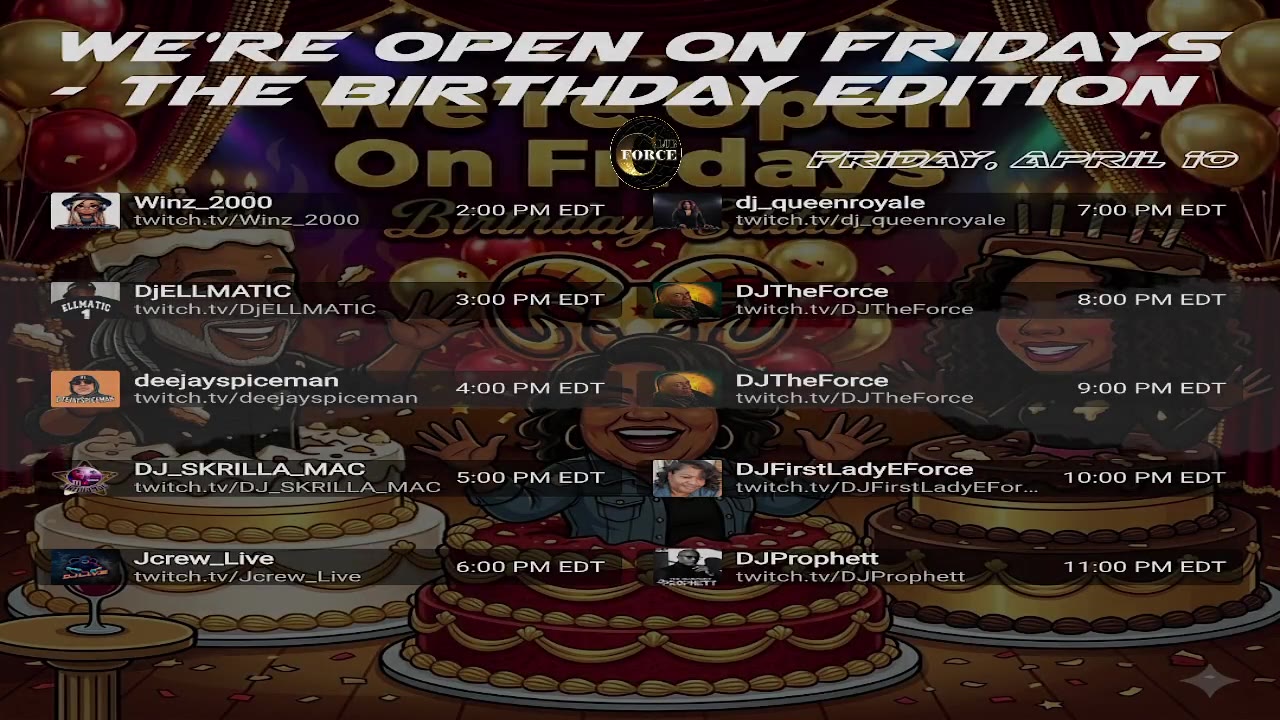 We're Open On Fridays - The Birthday Edition