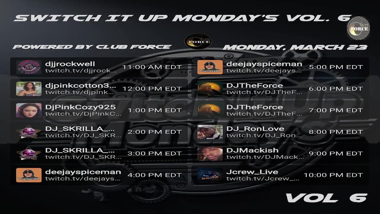 SWITCH IT UP MONDAY'S VOL 6