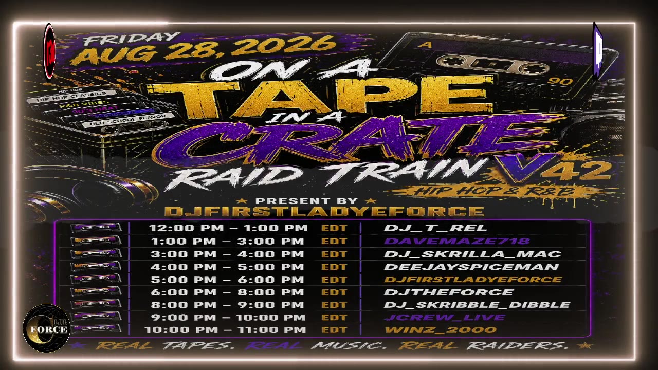 ON A TAPE IN A CRATE VOL42 PRESENTED BY DJFIRSTLADYEFORCE, POWERED BY CLUB FORCE